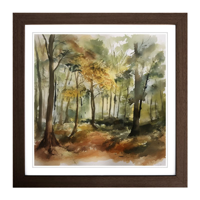 Forest Watercolour - Framed Print