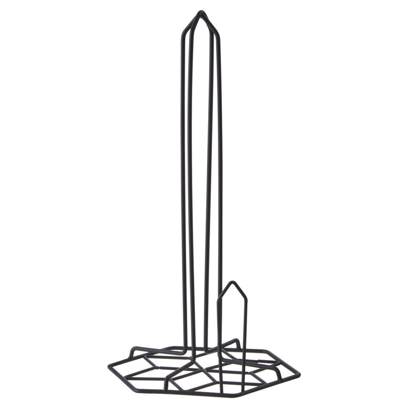 Metal Paper Towel Holder, Black