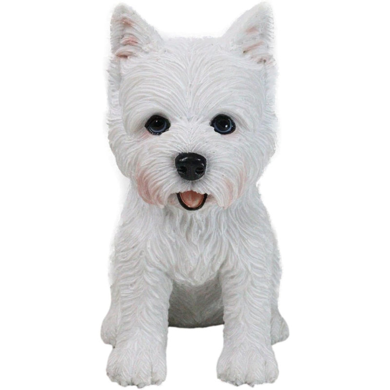 Figurine réaliste de chiot Westie