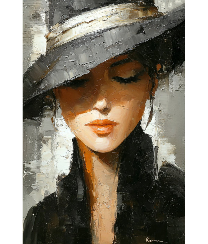 «Silent Grace», art mural sur toile tendue, H 48 po x l 36 po