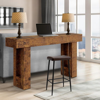 Console 63 pouces rustique Farmhouse
