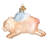 Old World Christmas Blown Glass Ornaments for Christmas Tree, Flying Pig