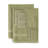 Willow 6 Pieces Towel Set – 100% Combed Cotton, Premium Quality 630 GSM, Green, Ultra-Soft & Highly Absorbent (2 Bath, 2 Hand, 2 Wash Towels set)-50988656-50988670
