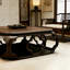 Table basse en bois de style médiéval-1405379691