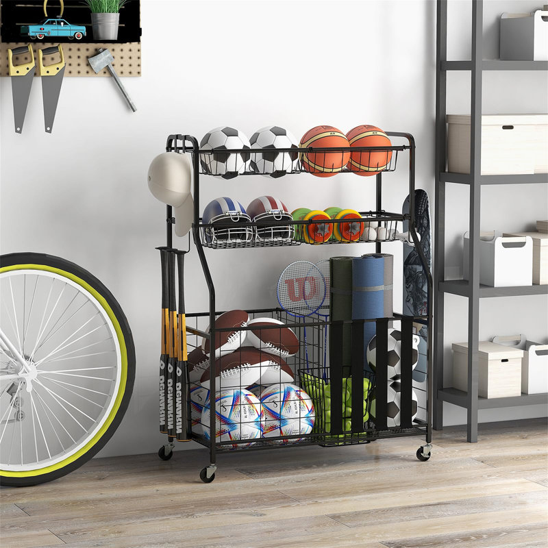 Metal Freestanding Multi-Use Sports Rack