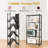 Aleandra 27.95'' W Steel Shelving Unit with Wheels-1944285747