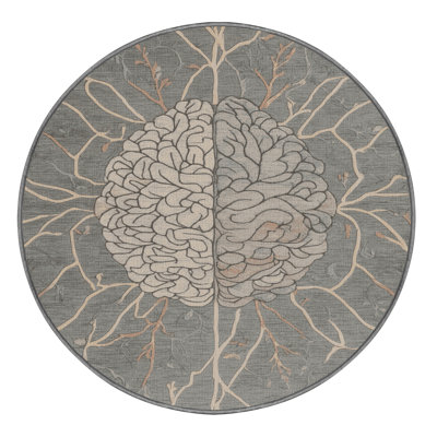 Tapis gris lavable à la machine
