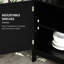 Black Sideboard Buffet Cabinet With Large Storage Space And Adjustable Shelf In 2-level Open Compartment For