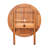 Anautica 2 - Person Wood Patio Dining Set with Round Table