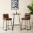 Carrel Industrial Modern Square Bar Table -1674960765