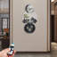 Art mural avec horloge murale