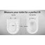  D Shape Toilet Seat Cream Soft Close Anti-Bacterial Heavy-Duty Duroplast-1337537489