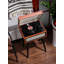 Tourne-disque Bluetooth orange rétro - lecteur vinyle de salon