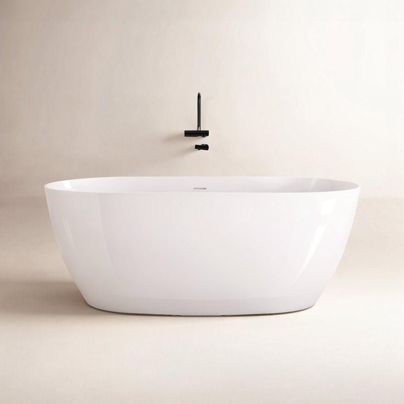 51'' x 28'' Soaking Acrylic Bathtub, White