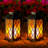 Aboubakr Gold 30.5Cm H Solar Powered Integrated LED Outdoor Lantern