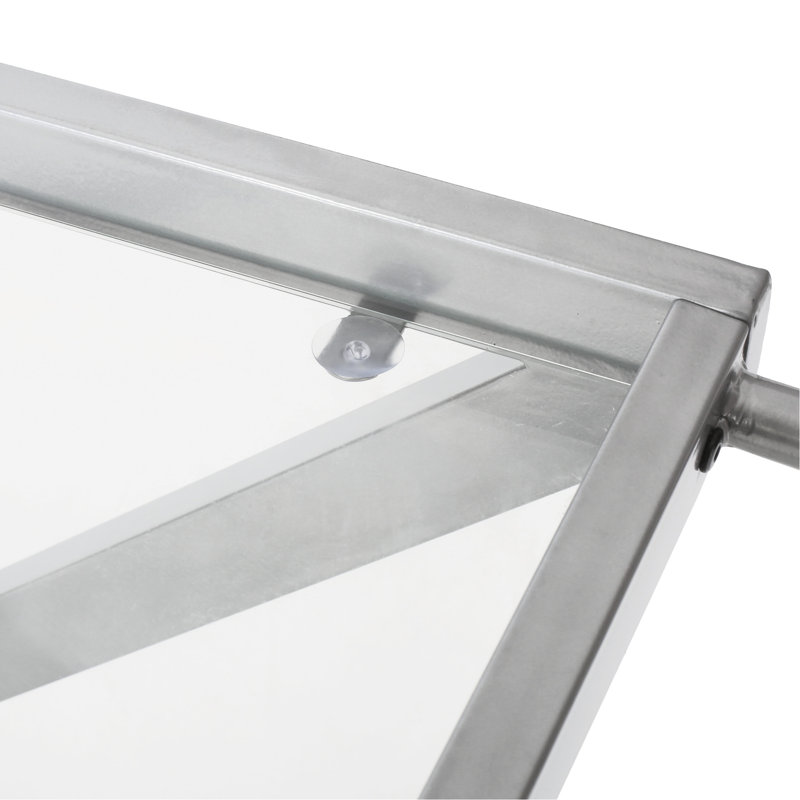 Élégant chariot-bar avec base en verre incassable et en fer stable, tablettes élégantes et minimalistes