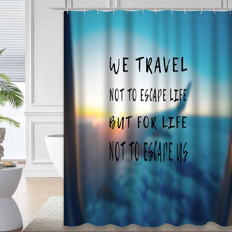 Rideau de douche avec 12 crochets, L 72 po x l 78 po