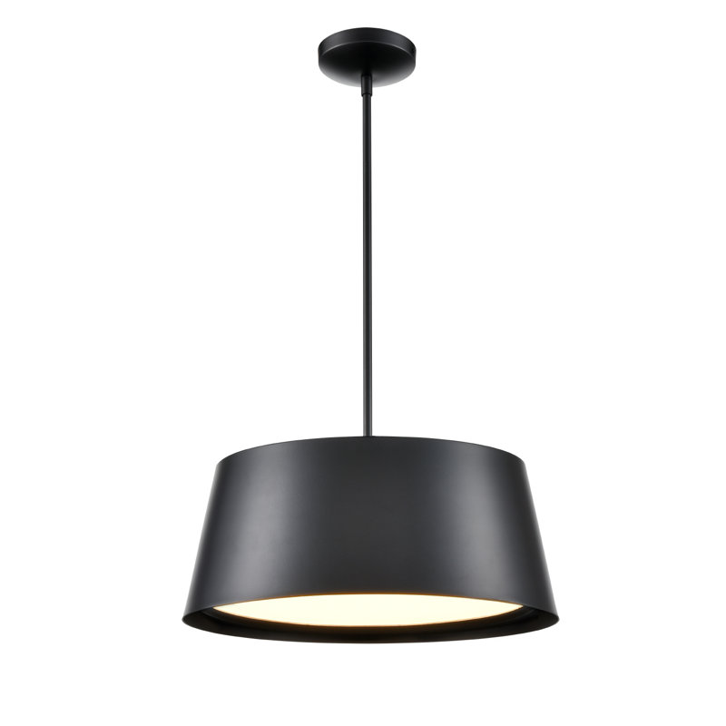 Drumline 1 Light Pendant, 7.90" H x 17" W x 17" D