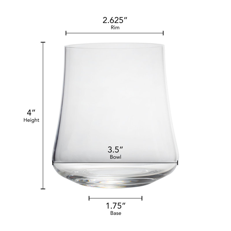 Aline 14 oz. Stemless All-Purpose Glasses
