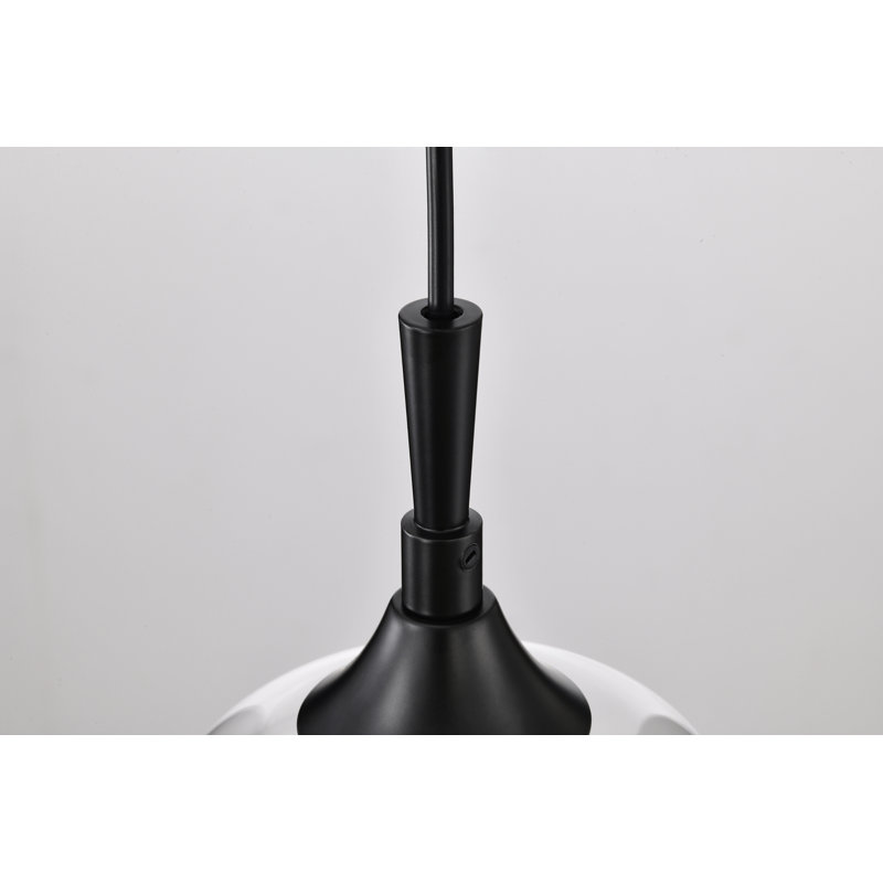 Laureen 1 - Light Dome Pendant, Matte Black