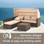 Canapé d'extérieur en osier de 29,53 po avec coussins Sunbrella® Anaelle-366669938-366669941