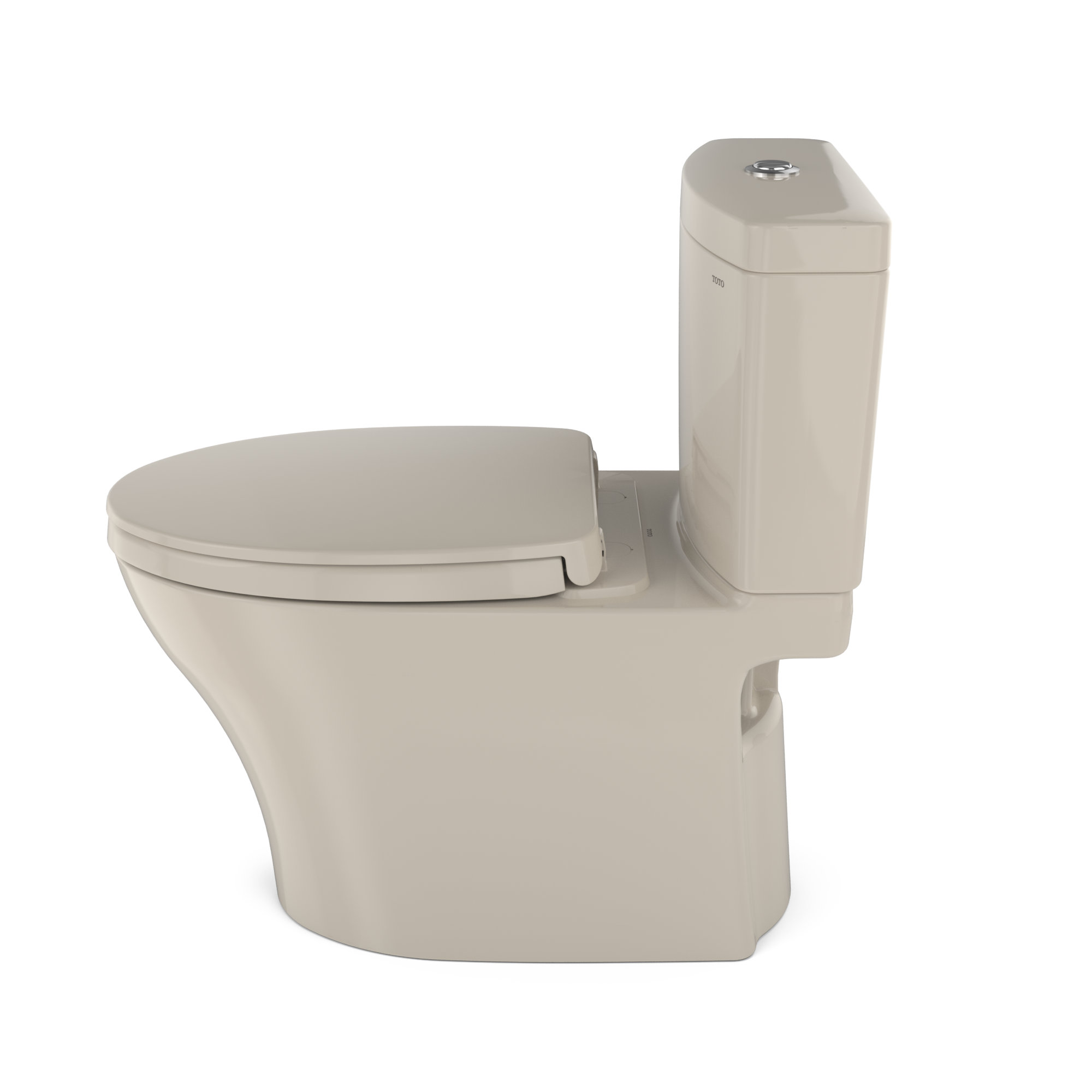 Aquia® IV Dual-Flush Elongated Two-Piece Toilet (Seat Included), Bone, Top