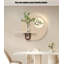 Articles de décoration murale en grès en forme de plante grise en vert crème-2140095866-2140095869