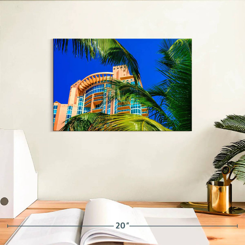 Lilie Building In Miami, 8" H x 12" W