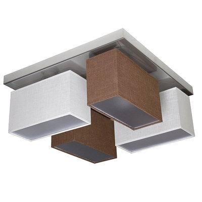 Partridge Fabric Semi Flush Mount