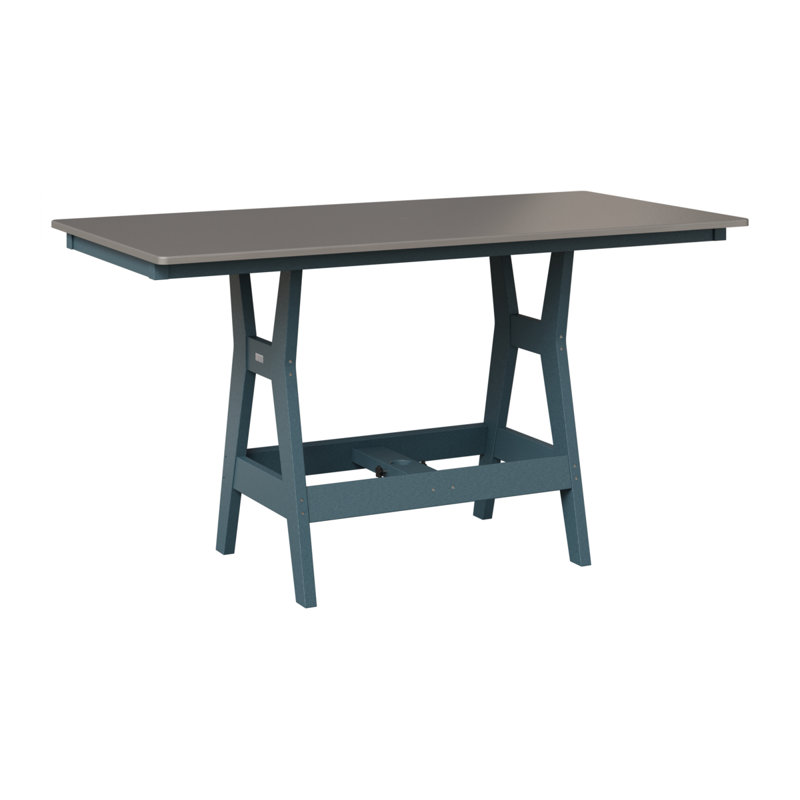 Table de salle à manger rectangulaire 66 po Berlin Gardens Harbor, Ardoise, H 30,37 po x l 66 po x P 33 po