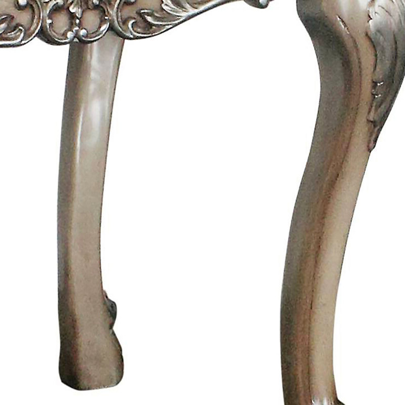Vintage Bone Square End Table