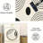 Modern washable living room and bedroom area carpet - large abstract black and white carpet, anti slip thin home decoration, curved-708920973