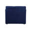 Fauteuil sans accoudoirs modulaire Crosby, tissu bleu