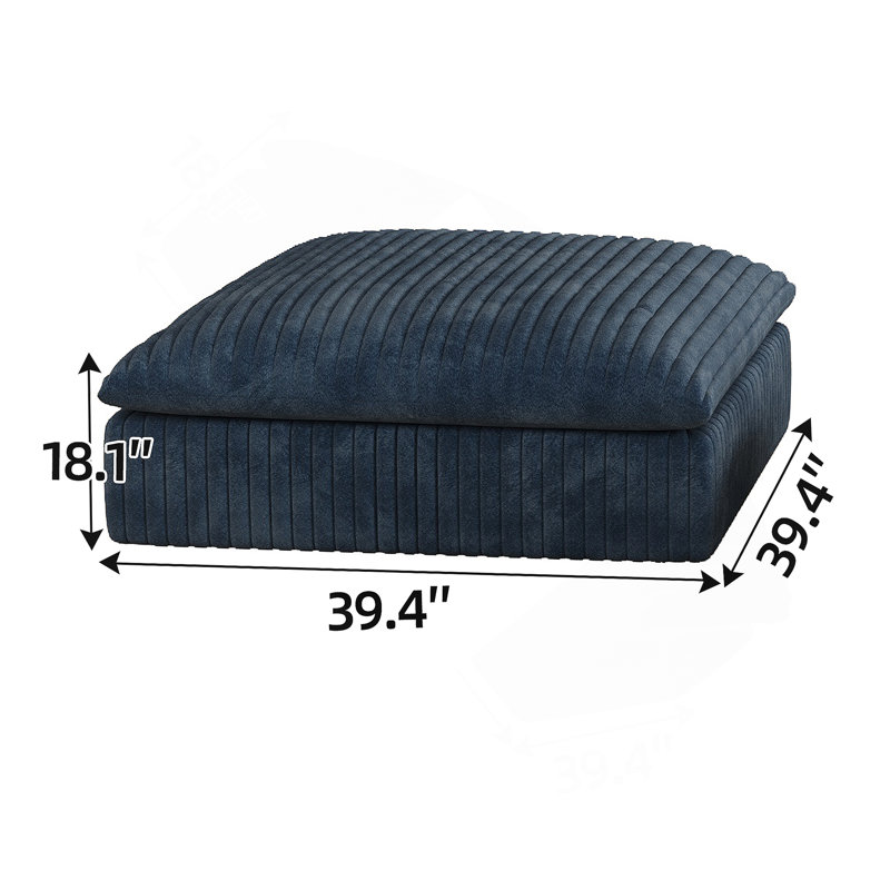 1 siège du milieu + 1 repose-pieds-BLEU, Bleu