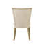 Chaises d'appoint rembourrées en chenille avec confort rembourré (ensemble de 2)