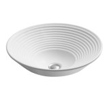 Turnings Ceramic Circular Vessel Bathroom Sink