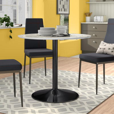 Walborn Round Metal Base Dining Table