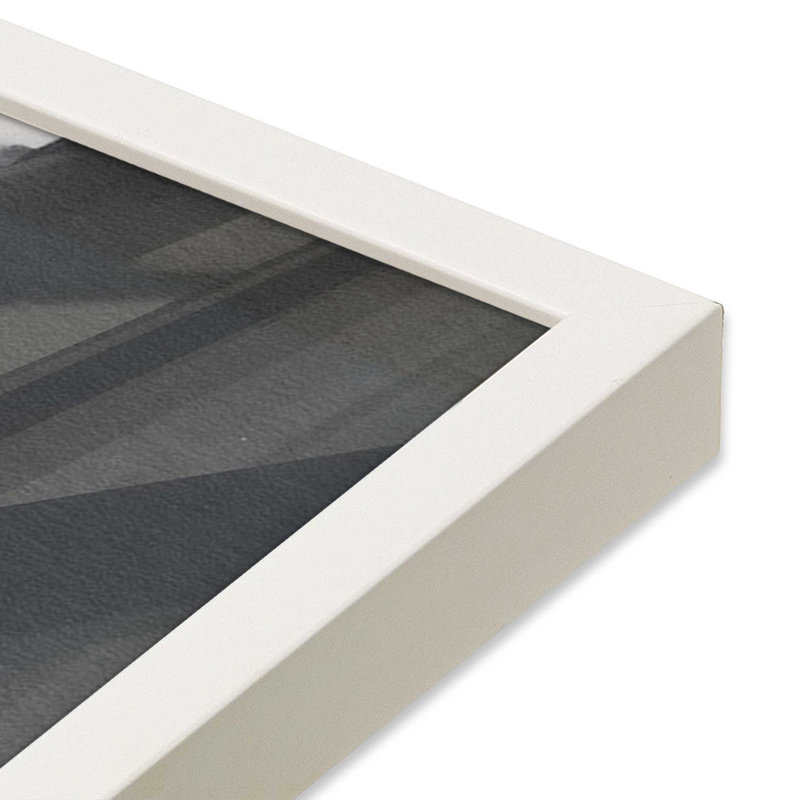 Impression monochrome Whisper II, Cadre opaque blanc, H 17 po x l 13 po