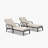 SeeHill Pool Lounge Chair, Aluminum Outdoor Chaise Lounge with Thick Cushion, Outdoor Lounger Pool Furniture with 6-Position Adjustable Backrest, Patio Lounge Chair for Outside, Deck-1740688308