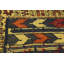 Tapis beige de la laine 4 pi x 6 pi 3 po one-of-kind à la main noué la Warminster