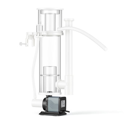 Écumoire Protein pour aquarium d'eau salée de 30 à 80 gallons avec pompe à courant continu, écumoire à Protéines avec pompe à ventouse à courant continu, contrôle réglable, pour aquariums d'eau salée de taille moyenne de 30 à 80 gallons et aquarium récifal