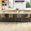 Tabourets de bar, tabourets de bar avec siège et dossier en osier respirant, tabouret de bar à cadre en métal pour la cuisine, la salle à manger, le bar-905402870