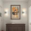 20cm Geometric White Gypsum Wall Lights（set of 2)