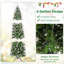 Arbre de Noël en flocons de Noël avec 671 pointes en branches de PVC et 280 lumières DEL blanc chaud The Holiday Aisle®-1018496107