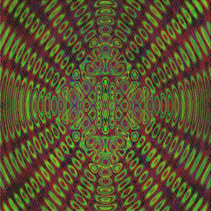 Abstract Indoor Rug, Square 6'