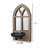 11'' H Wood, Glass, Metal Wall Wall Sconce