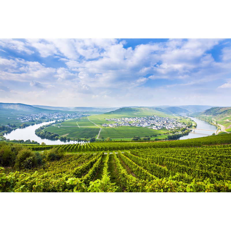 Moselle Sinuosity by Meinzahn - Wrapped Canvas Print, 30cm H x 46cm W 