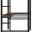 Lit mezzanine en métal avec deux bureaux intégrés