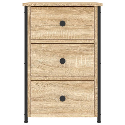 Caulkins 40cm W Iron Bedside Table
