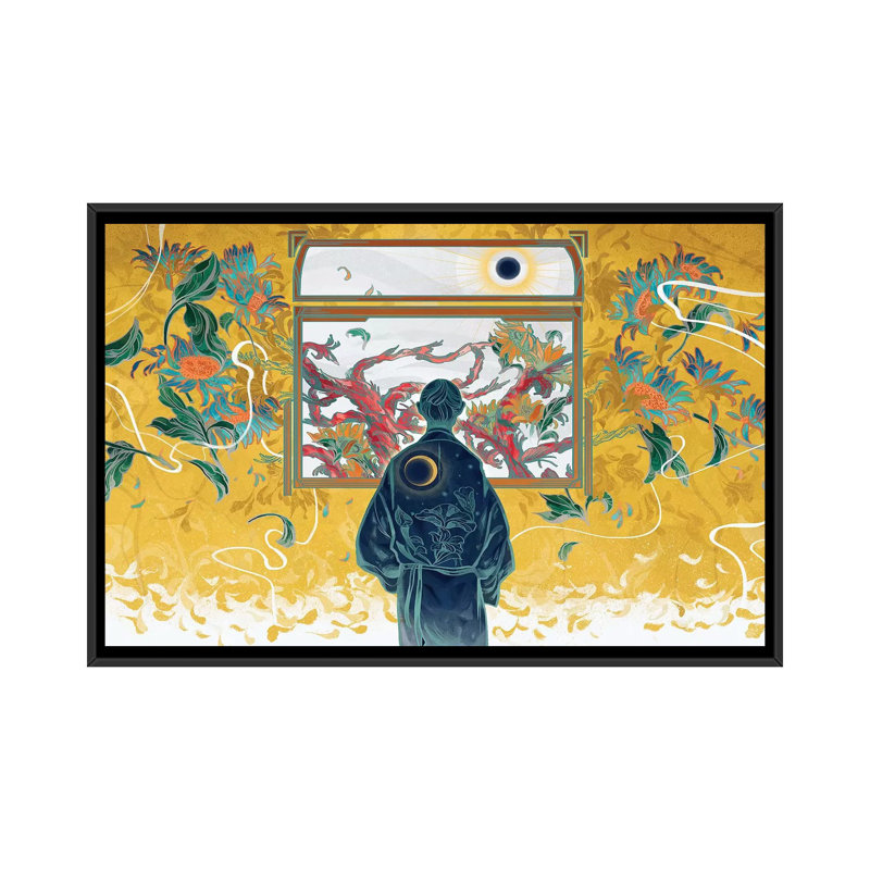 Porcelain Pillows VI by Sija Hong - Painting on Canvas, Black Framed, 66.04 cm H x 45.72 cm W